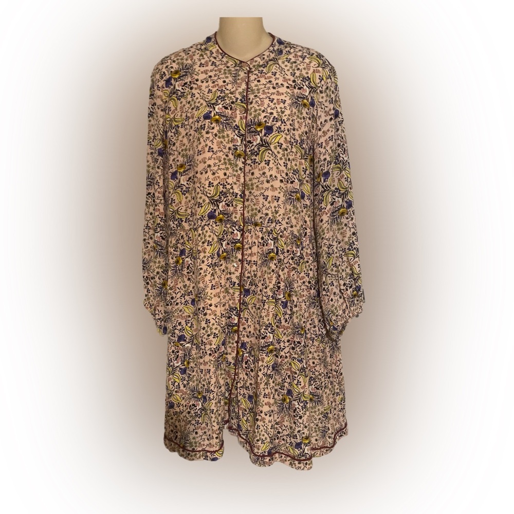 Chic Long Sleeve Floral Dress
